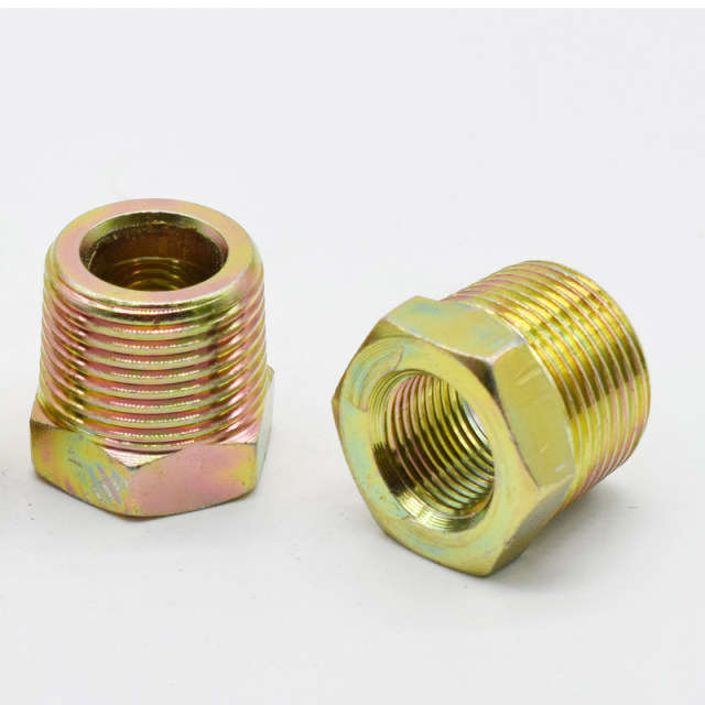 Hydraulic oil pipe joints, ink core-added inner and outer wires, variable diameter, center-added small threads, high-pressure carbon steel, direct through