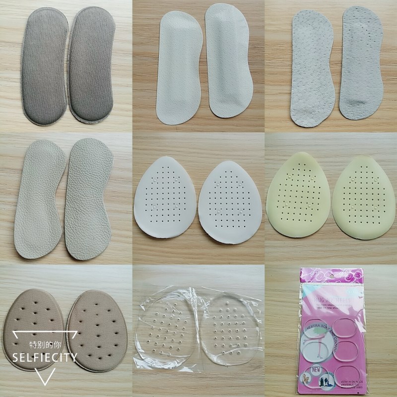 SILICONE HALF-SIZE PAD FOREFOOT PAD HEEL STICKER FRONT HALF-PAD FRONT INSOLE TRANSPARENT LATEX WOMENS HIGH HEELS 10 PAIRS OF