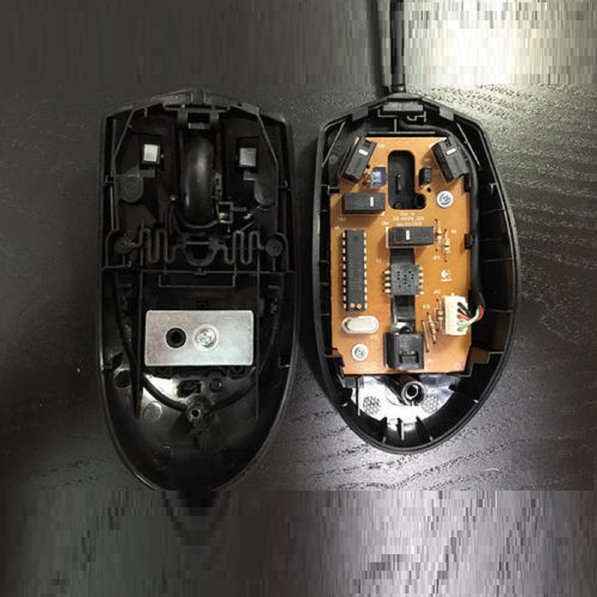 LOGITECH G100S 마우스 수리 및 유지 관리 두 번 클릭하지 않는 콤보 새 것으로 교체 수입 금 접점 마이크로 USB 광전