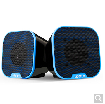 LOYFUN|LEFANG LF-807 데스크탑 컴퓨터 스피커 노트북 USB2.0 소형 오디오 노란색