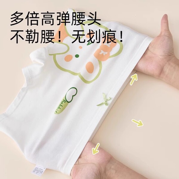 全棉母婴儿童内裤女童平角四角纯棉100%短裤夏季薄款宝宝不夹屁屁 — 5