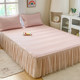Summer cool Doudou ice silk cool mat three-piece set bed skirt style summer machine washable bed cover sheet air conditioning soft mat