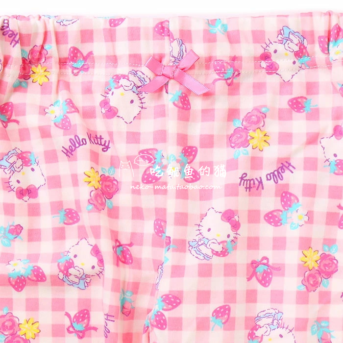 CLEARANCE NON-REFUNDABLE 90 100 KITTY POLYESTER COTTON CARDIGAN PULLOVER LONG SLEEVES PANTS SPRING AND AUTUMN LOUNGEWEAR PAJAMA PANTS