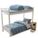 Class A wash cotton bed three-piece set bed cover for college students, freshmen and high school boys dormitory bed sheets