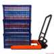 Plastic basket forklift turnover box forklift pedal manual forklift truck transport tool truck intelligence star rubber box lifting push truck