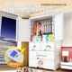 Thickened baby wardrobe storage cabinet 70 wide plastic home bedroom children's wardrobe cartoon clothes hanging baby wardrobe