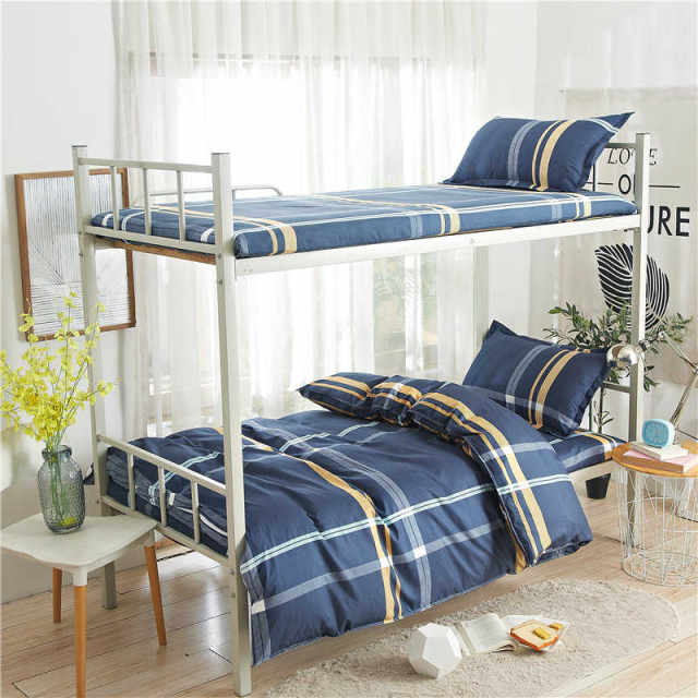 Dormitory three-piece set single quilt college student bed sheet quilt cover top and bottom bunk staff 0.9 meters bedding 3 college