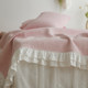 Self-use style, versatile, Chuyixiu wash cotton, soft, anti-pleated Korean summer bed sheet, ruffled solid color bed cover