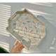 Full-colored white snow lotus tray polygonal tea tray fruit storage tray jewelry tray