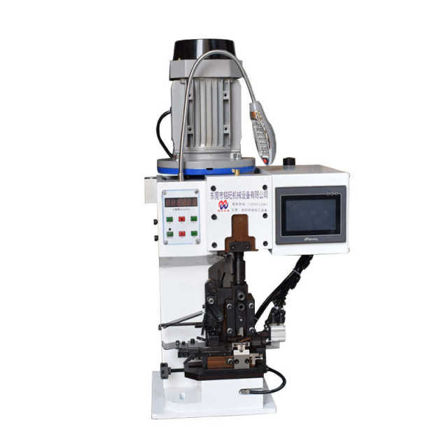 Source manufacturer fully automatic peeling and end-machine sheathing wire multi-core terminal machine horizontal conveying belt riveting machine