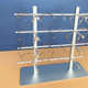 Metal glasses display stand High-end aluminum-magnesium alloy storage stand Glasses store high cabinet display props in the space
