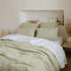 Japanese-style washing linen four-piece set four-season bed sheets quilt covers pillow covers bedding products naked sleeping bedding bedding covers three-piece set