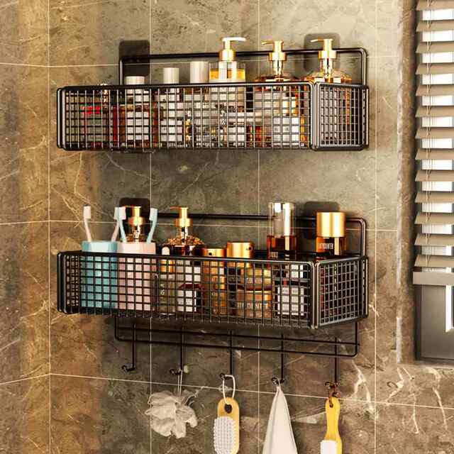 Bathroom rack without punching wall hanging wall bathroom rack bath bathroom toilet toilet toilet wash basin storage rack