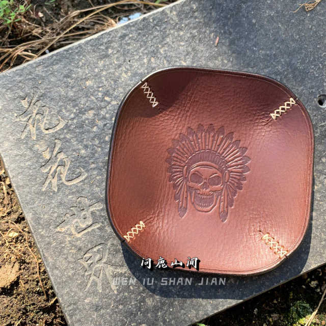 Wenwan cowhide storage tray skull storage tray tray awake grass tray jewelry storage box handmade