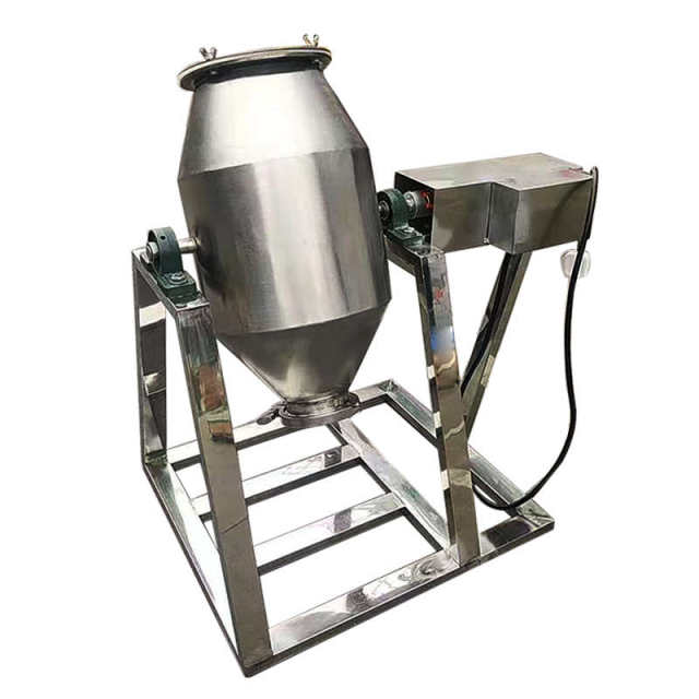 Stainless steel electric mixer small commercial traditional Chinese medicine powder dry powder mixer micro manual hand mixer