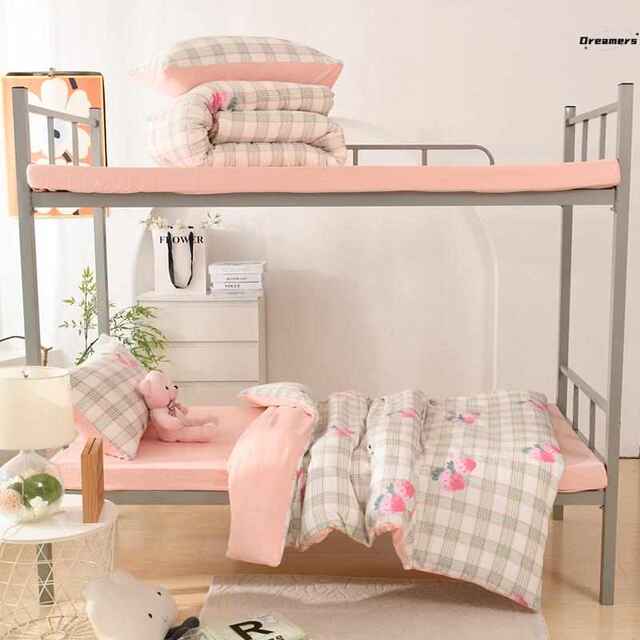 University dormitory bedding six-piece set high school bed sheets and quilt covers four-piece set bed accommodation set living manufacturer