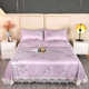Summer ice silk cool mat three-piece set cool bed linen machine washing lace edge summer air conditioning soft mat can be customized