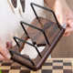 Bill.F solid wood pot lid rack kitchen cutting board placement rack countertop storage rack drain rack household chopping board storage rack