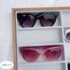 Wooden glasses shelf glasses display box sunglasses display shelf optical myopia glasses display prop tray