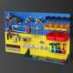 Square hole hook hole board tool hook set hardware tool rack display rack tool hanging board wall rack