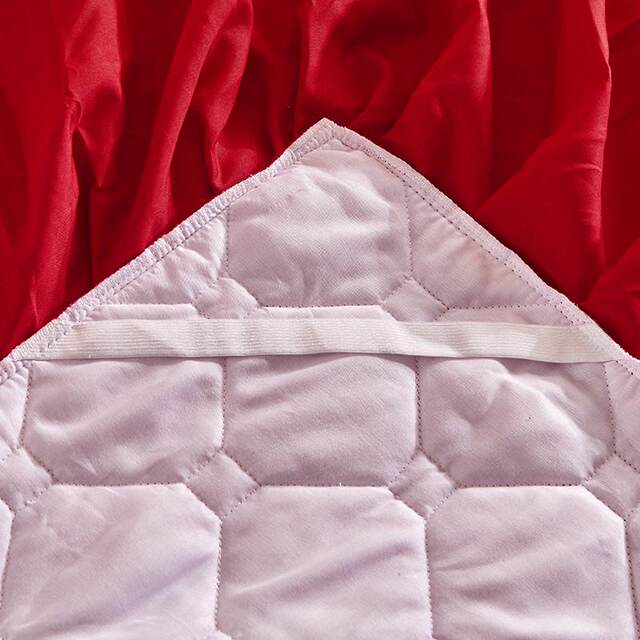 European style cotton thickened bed skirt crystal velvet bed cover Falai velvet coral skirt non-slip sheets bed cover lace bed cover