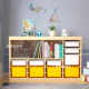Children's toy storage cabinet storage cabinet living room against the wall large capacity bookshelf baby picture book storage rack toy cabinet