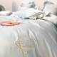 160 light luxury simple tiny bed four-piece set spring and autumn silk silk princess style bed sheet hat and quilt cover