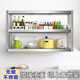 Multi-layer stainless steel kitchen wall hanging rack seasoning rack hanging rack wall rack storage microwave oven storage rack
