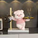 Little pig's living room entrance entrance key storage desktop ornaments home decorations store gifts for friends