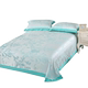 Air-conditioned bamboo fiber jacquard three-piece set thickened double washable sheet ice silk mat summer mat three-piece set