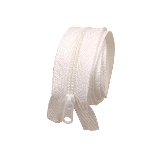 Nylon Zipper No. 3 5 Thickened Full Plastic Sliding Head Plate Zipper Bedding Cover Duvet Cover Home White Long Zipper