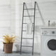 Nordic simple bedroom iron wall coat rack floor ladder-shaped clothes storage rack clothes hanger Mao Dixuan