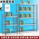 Thickened stainless steel water cup holder company tea room employee tea cup storage rack multi-layer storage cabinet fence rack