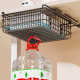 Office under-desk drawer storage box invisible hole-free desk shelf hidden stationery finishing box