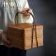 Bamboo Zen Trace | Bamboo Weaving Basket Tea Set Storage Bamboo Weaving Bamboo Weaving Bamboo Garment Box Wind Pan Household