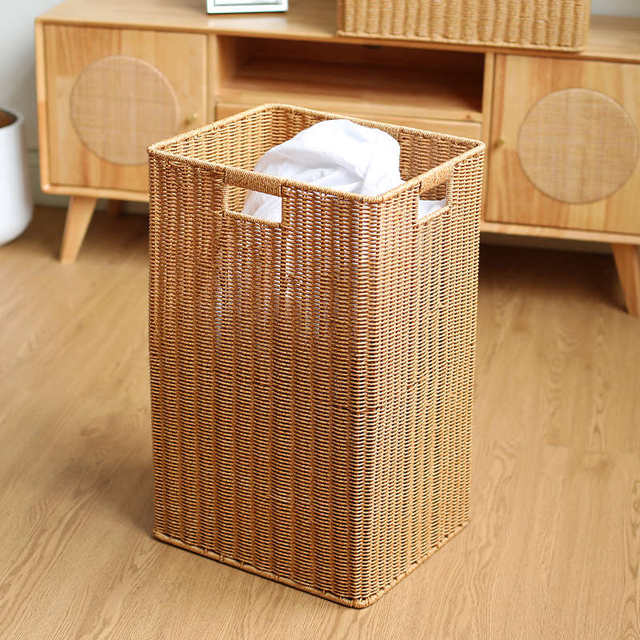 Home good knit storage basket TV cabinet corner storage storage box bathroom laundry basket bedroom laundry basket
