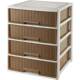 Japanese storage cabinet household cabinet installation-free living room storage drawer cabinet bedside table multi-layer plastic storage box
