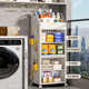 Balcony storage rack household multi-layer floor-standing storage rack multi-functional movable laundry detergent storage rack finishing rack