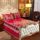 European style bed sheet cool mat ice silk mat three-piece set without tail and two sides of bed skirt 1.8m removable bed cover in summer can be washed