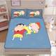 Crayon Shin-Shin Summer Ice Silk Cool Mat Three-piece Set Home Children's Bed Sheet Mat Student Dormitory Machine Washable Cool Mat