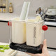 Chopstick storage tube for household high-end new large capacity drainage tableware chopstick basket spoon spoon tube kitchen storage rack