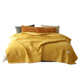 Three-layer cotton blanket quilt in winter thickened single coral flannel sheet cover blanket spring and autumn blanket laying bed