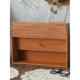 Multi-grid partition storage box wall-mounted antique shelf cultural ornaments display rack wooden retro zakka cabinet ladder shape