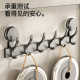 Suction cup door rear hook without punching and strong load-bearing kitchen bathroom sticky hook entry door storage rack clothes rack storage