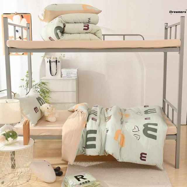 University dormitory bedding six-piece set high school bed sheets and quilt covers four-piece set bed accommodation set living manufacturer