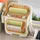 Dish storage rack, cupboard, cupboard storage box, household kitchen, bowl, chopsticks, storage rack, bowl, tableware, double drain box
