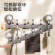 Rear hook for suction cup door without hole punching adhesive strong load-bearing door rear clothes rack storage wall hanging rack hook