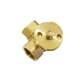 Manufacturer threaded electric tee-way ball valve dn25 micro valve brass electric ball valve two-way three-way valve