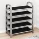 Shoe rack stainless steel multi-layer simple shoe rack storage thickened shoe cabinet assembly dormitory bedroom home small shoe rack