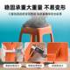 Camellia plastic stool thickened household stool dining table and stool stackable plastic stool dining stool storage stool high stool